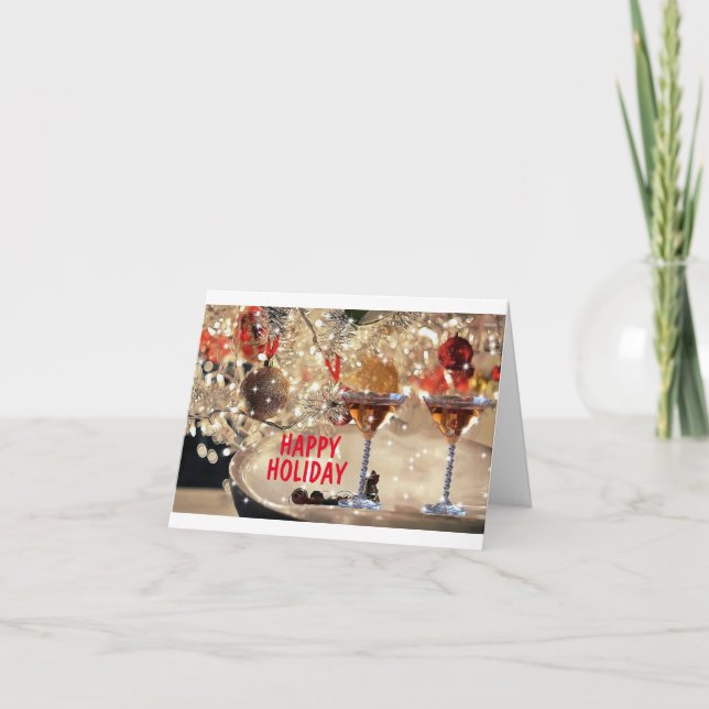 CARTE NOËL/NOUVELLE ANNÉE CHEERS ET SALUTATIONS (Devant)