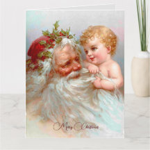 Noël Père Noël coutume vintage 