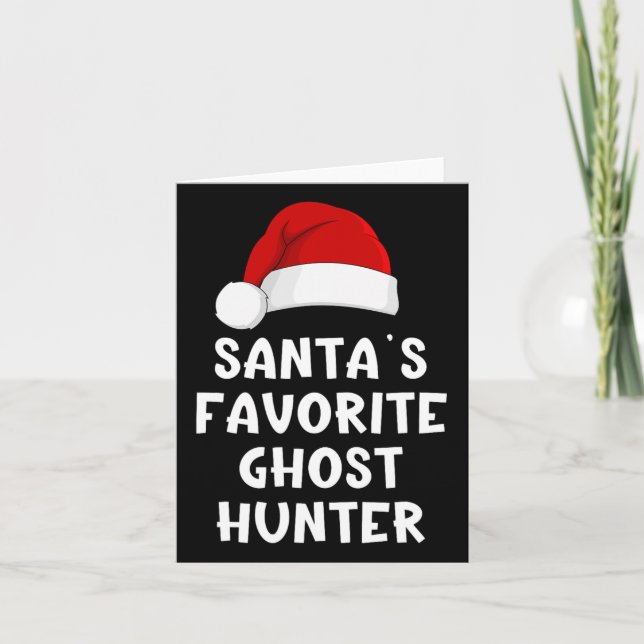 Carte Noël Père Noël Favori Chasseur de fantômes Favorit (Devant)