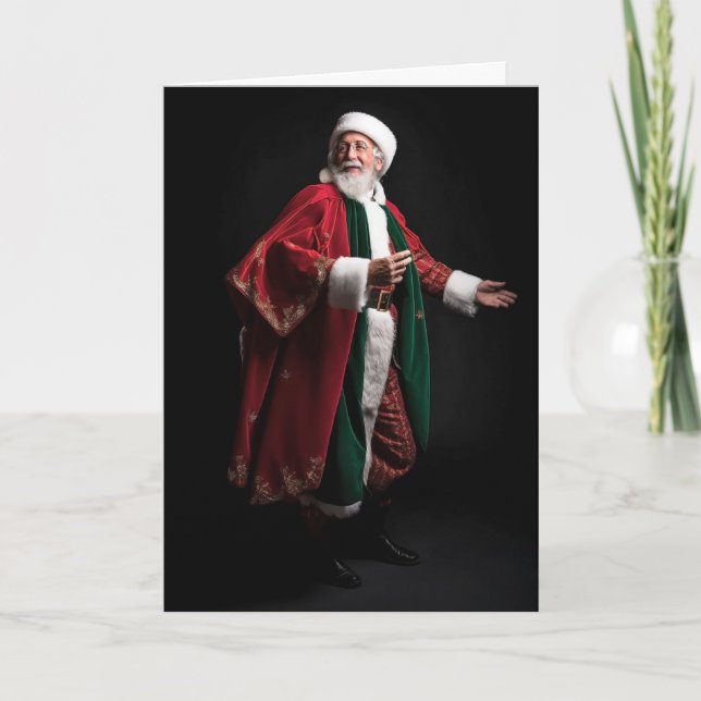 Carte Noël Père Noël italien (Devant)