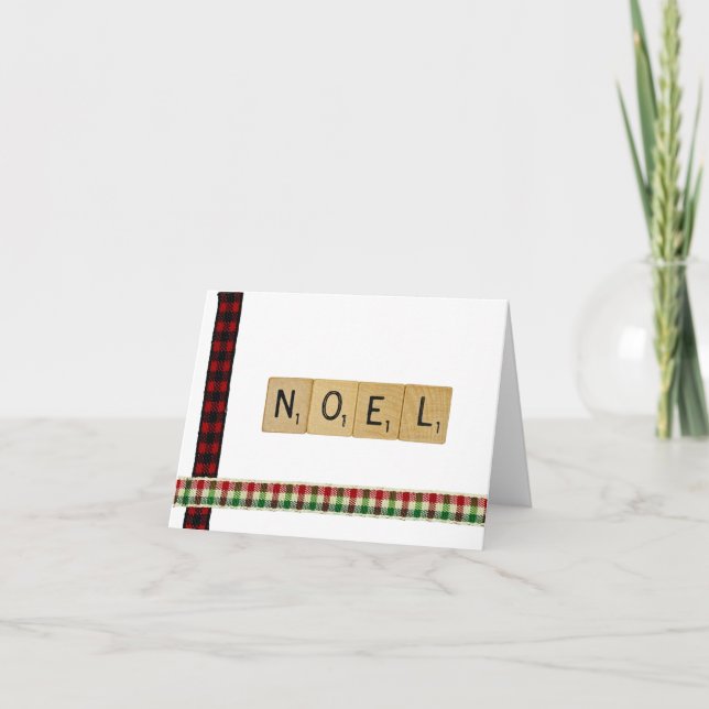 Carte Noel Scrabble Christmas (Devant)
