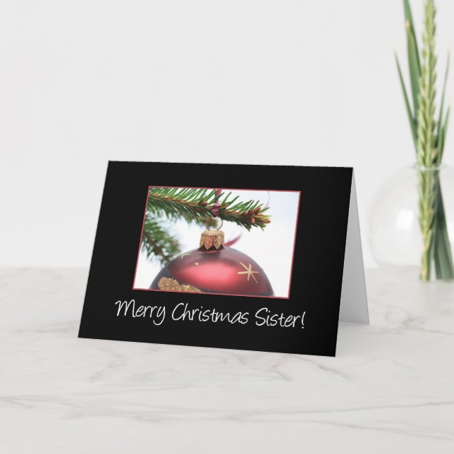 Carte Noël Soeur Merry (Devant)