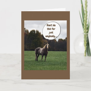 CARTE *NOËL* SOUHAITE D'UN CHEVAL SPÉCIAL