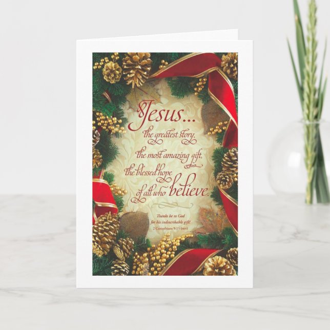 Carte Noël spirituel (Devant)