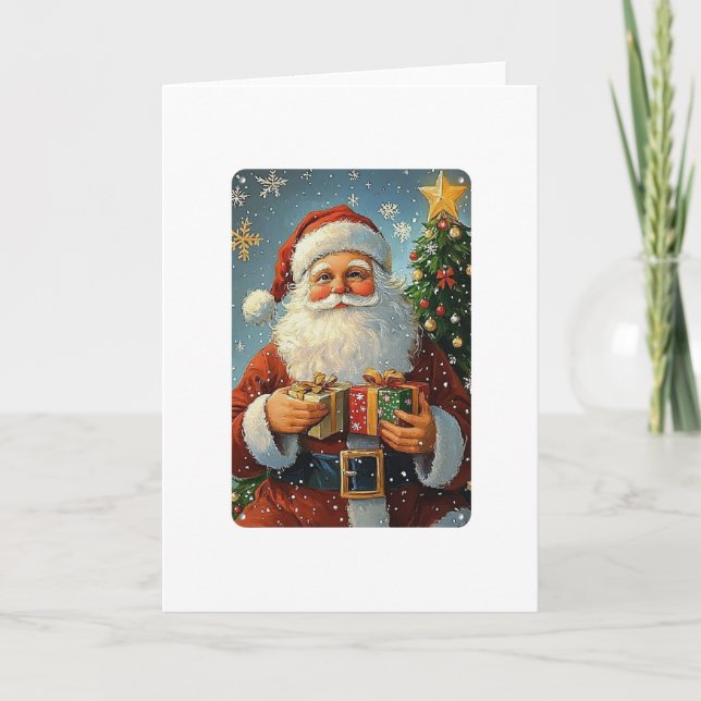 Carte Noël vierge (Devant)