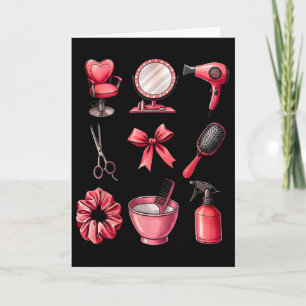 Carte Nœud Coquette Saint-Valentin Coiffeur Styliste Cap