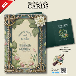 CARTE NOEUDS CELTIQUES IRLANDAIS PERSONNALISÉS