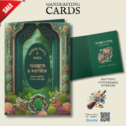 CARTE NOEUDS CELTIQUES IRLANDAIS PERSONNALISÉS