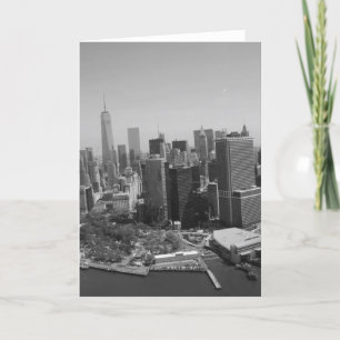 Carte Noir blanc New York City Skyline