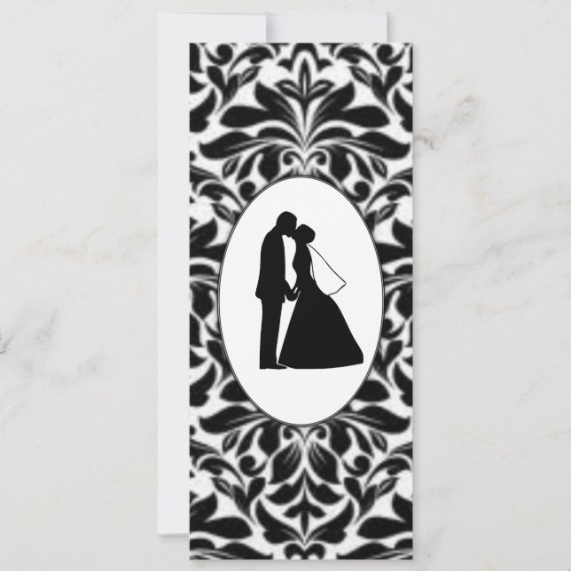 Carte Noir Damask & Couple Kiss Signets (Devant)