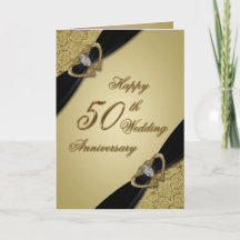 Noir d'or 50e anniversaire Mariage