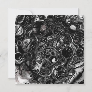 Carte Noir et blanc Infinity Art Card Vide