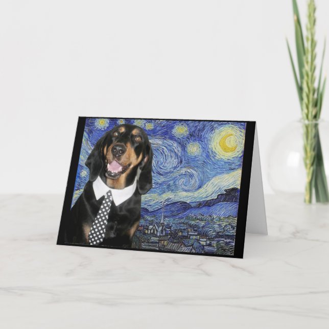 Carte Noir et bronze dans Starry Night, Parody, (Devant)