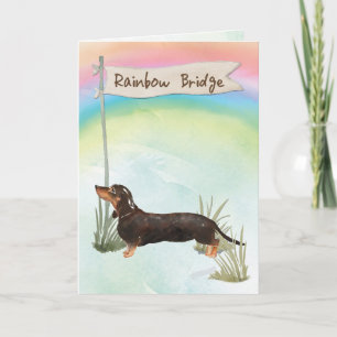 Carte Noir et Tan Dachshund Sympathie pour les animaux d