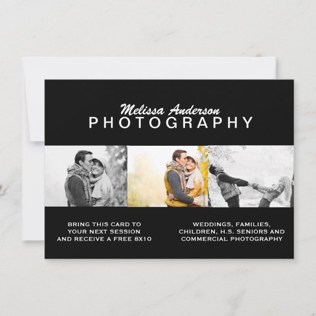 CARTE NOIR PROFESSIONNEL | VOL PHOTOGRAPHIQUE (Devant)