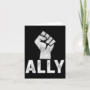 Carte Noir Vit Problème Ally Fist Support Blm