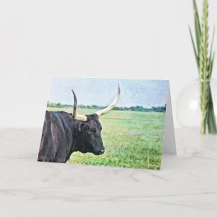 Carte Noire Angus Cow Art