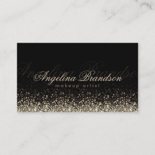 Carte noire Damask de l'artiste maquillage en arge
