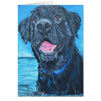 Carte noire de labrador retriever