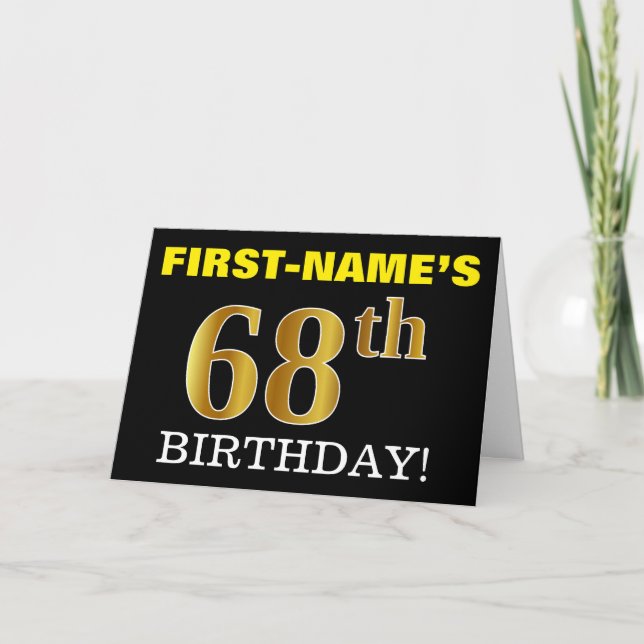 Carte Noire, Imitation Or "68e anniversaire" (Devant)