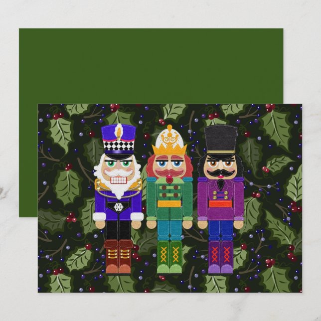 Carte Noisettes Sentaient Style Joyeux Noël (Devant / Derrière)