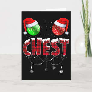 Carte Noix de poitrine Jeu de Noël Couple châtaignes 1