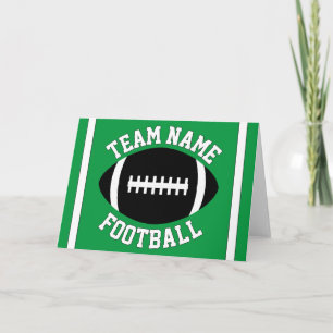 Carte Nom de l'équipe de football personnalisée et Parti