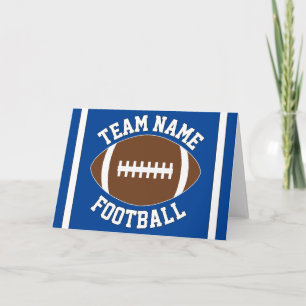 Carte Nom d'équipe de football et couleurs de sport pers