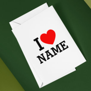 Carte Nom du coeur