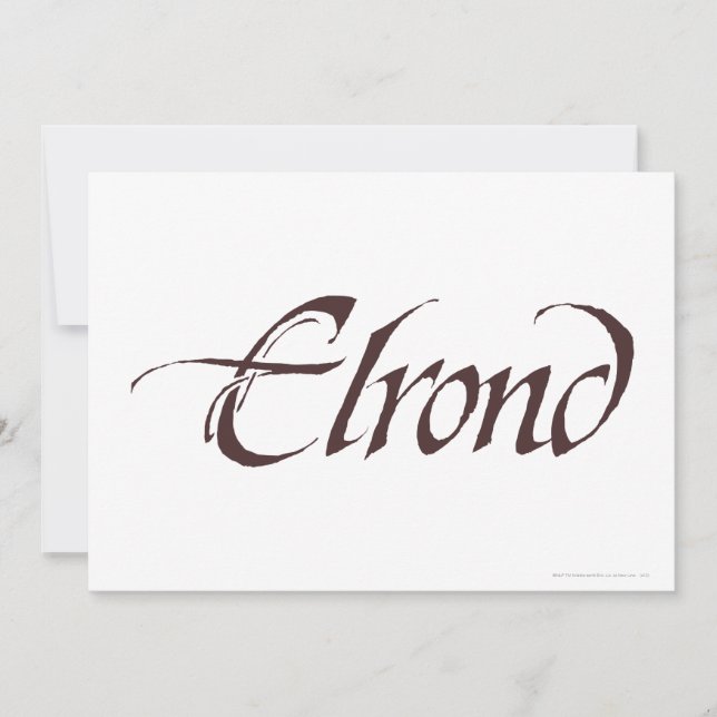 Carte Nom ELROND™ Solide (Devant)