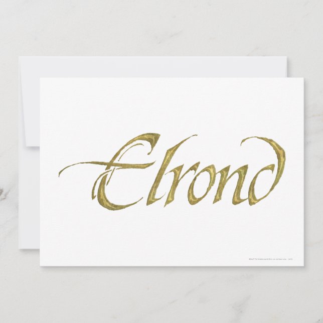 Carte Nom ELROND™ Texté (Devant)