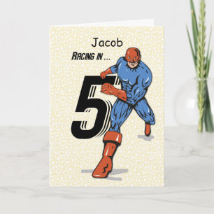 Carte Nom fait sur commande, Jacob, 5ème super héros