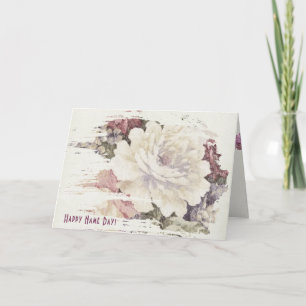 Carte Nom Jour tapisserie rose cadrage abstrait