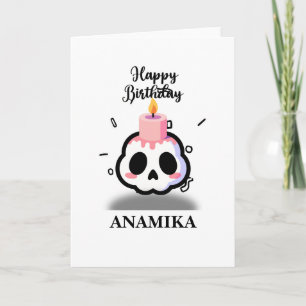 Carte Nom personnalisé Anniversaire
