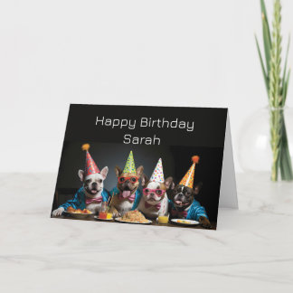 Carte Nom personnalisé d'anniversaire pour nous tous
