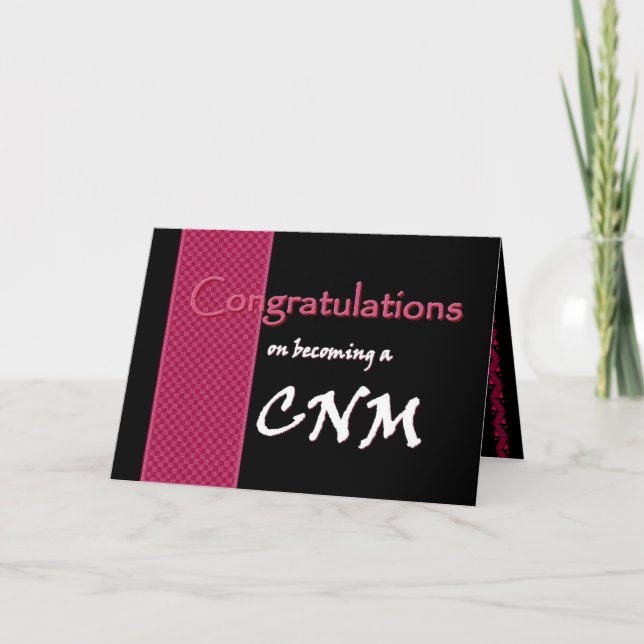 Carte NOM PERSONNALISÉ Félicitations - CNM (Devant)