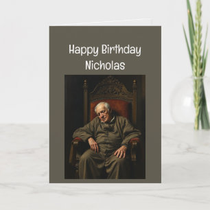 Carte Nom Personnalisé Funny Anniversaire Comme Ordinate