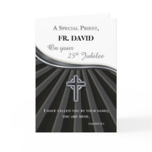Nom personnalisé Jubilé d'argent du prêtre