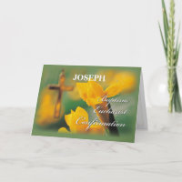 Nom personnalisé RCIA Croix Crocus Félicitations