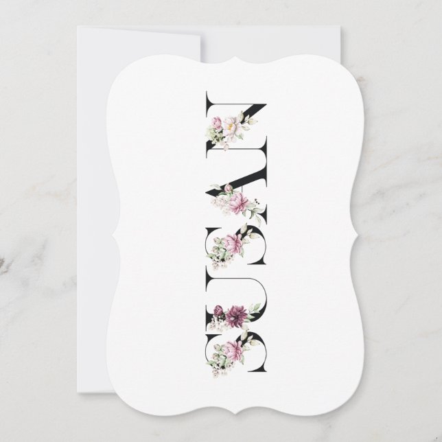 Carte Nom Susan (Devant)