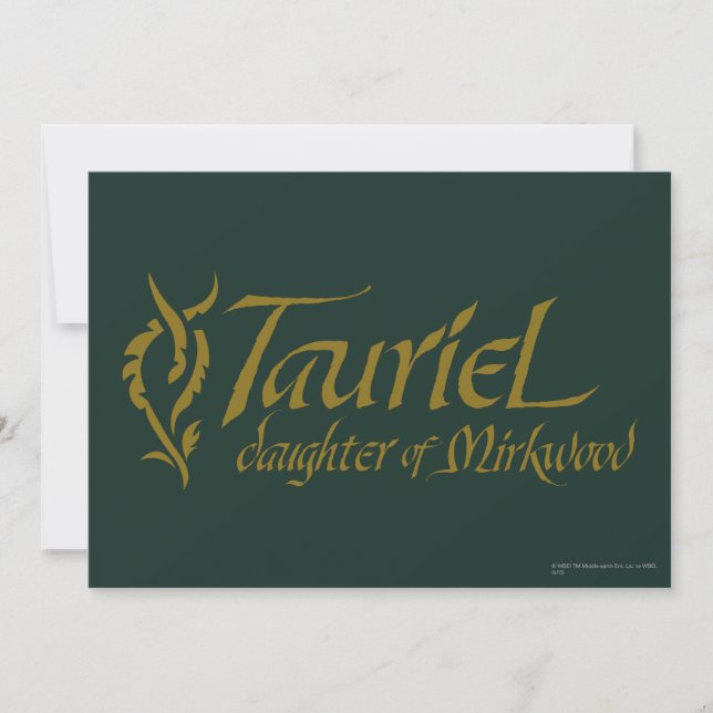 Carte Nom TAURIEL™ (Devant)