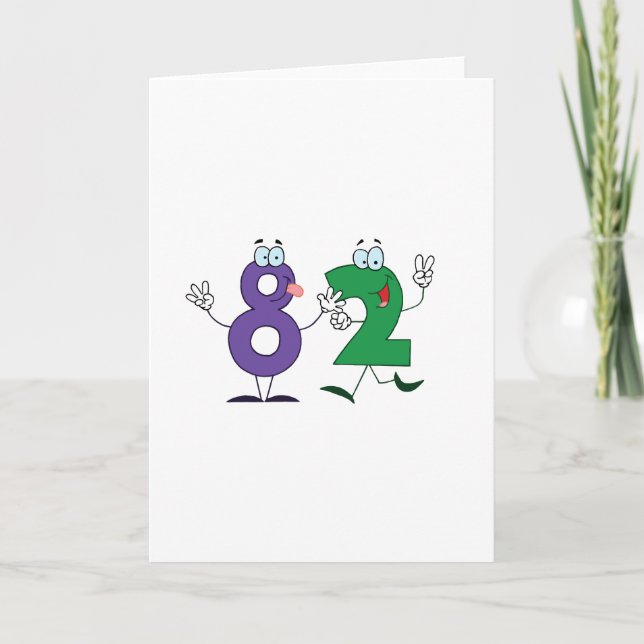 Carte Nombre heureux 82 (Devant)