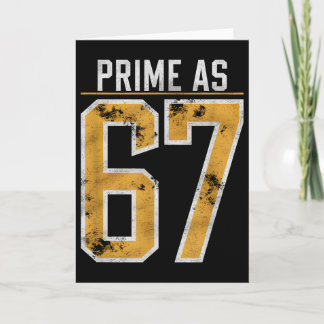 Carte Nombre premier comme 67 