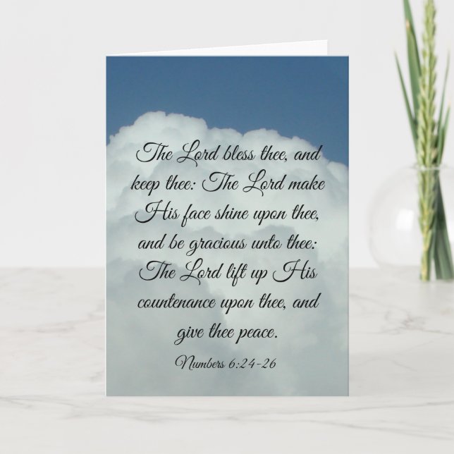 Carte Nombres 6:24-26 (Devant)