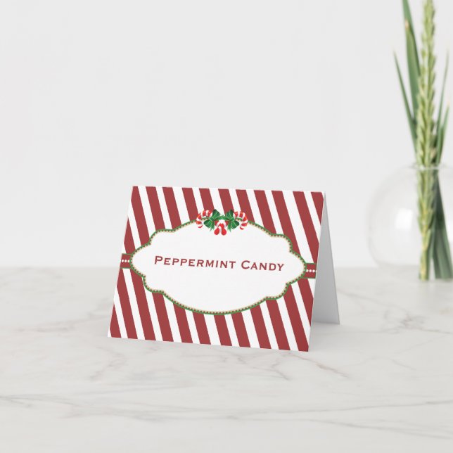 Carte nominative de sucrerie de buffet de sucrerie (Devant)