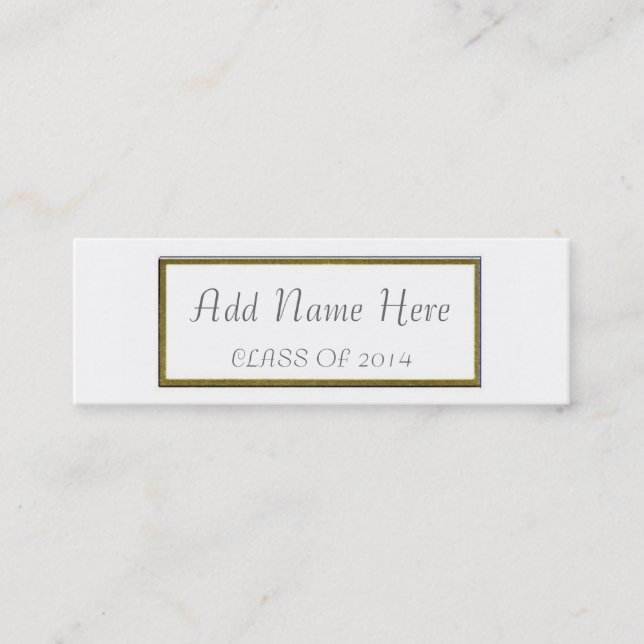 CARTE NOMINATIVE D'OBTENTION DU DIPLÔME (Devant)