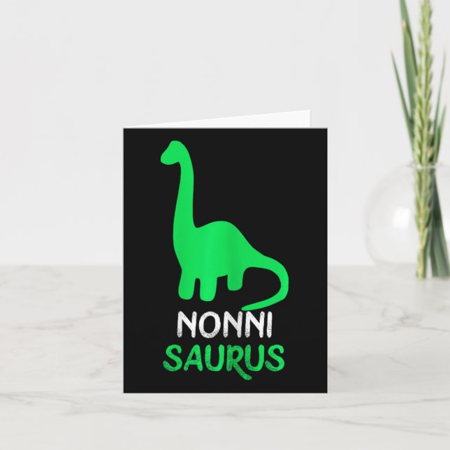 Carte Nonni-saurus drôle Dino Dinosaure Nonnisaurus  (Devant)