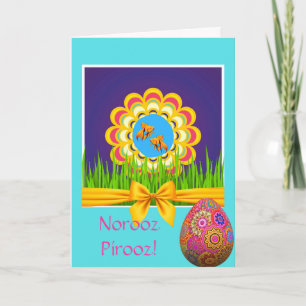 Carte Norooz Pirooz Perse Joyeux Nouvel An Sabzeh Oeuf