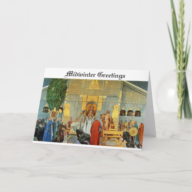 Carte Norse Yule - Blot mi-hiver (Devant)