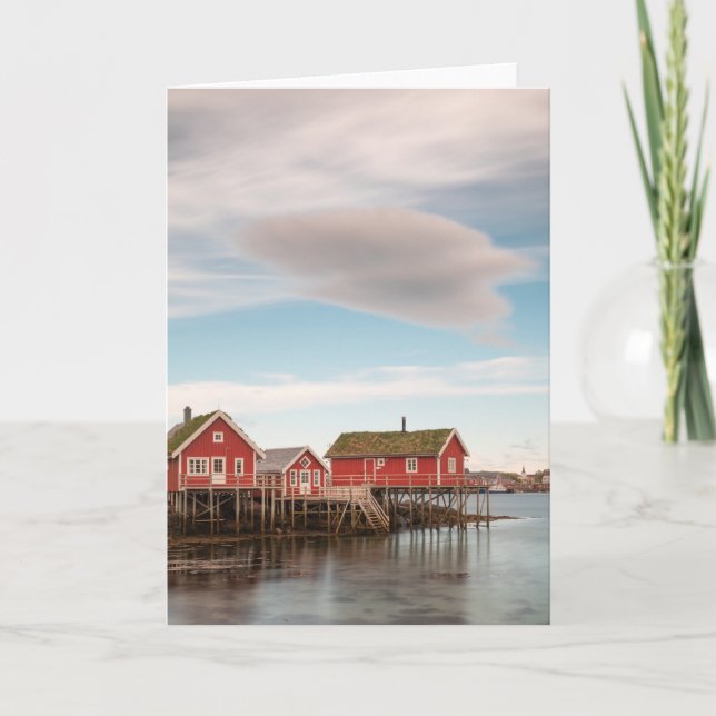 Carte Norvège Lofoten Village de pêche (Devant)